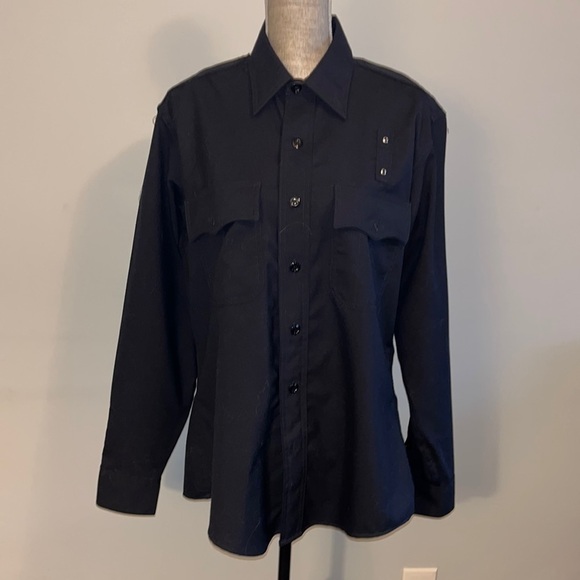 LAPD Long Sleeve 100% Wool Shirt 16-35.  Like new without tags. - Picture 1 of 10